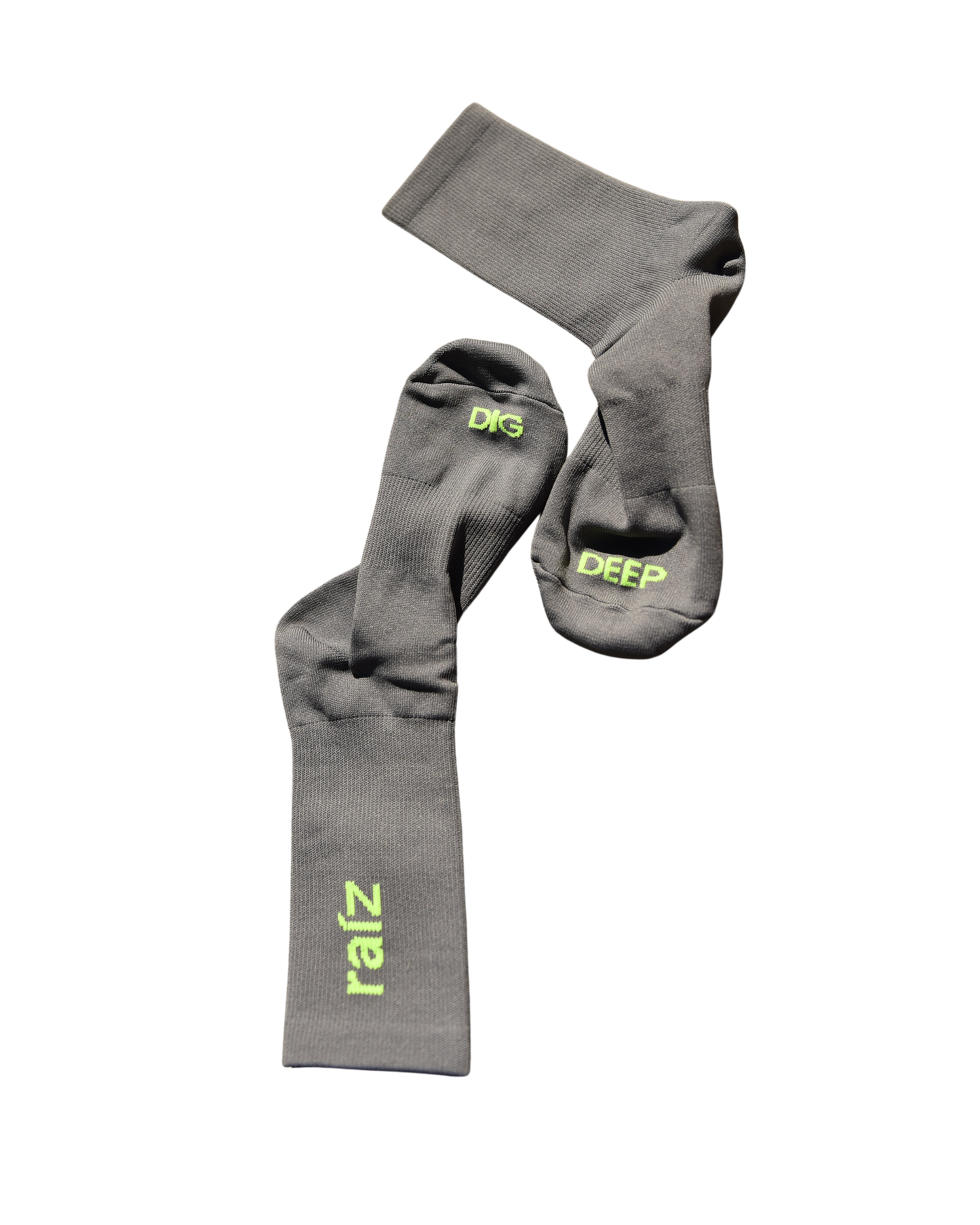 Raíz Tempo Sock 3.0 Grey/Citrus